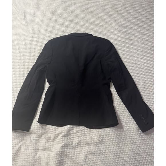 Banana Republic Stretch Petite 2P Black Blazer Office Career Wool Old Money - Picture 5 of 6